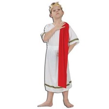 BOYS ROMAN EMPEROR CAESAR TOGA