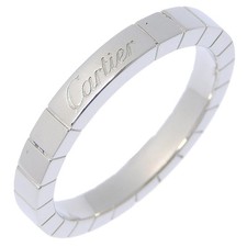 CARTIER Lanieres Ring Pt950Platinum #9.2(US Size) 9g mens