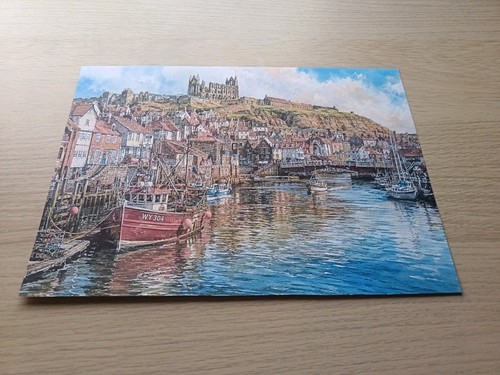 Whitby harbour watercolour - whitby,