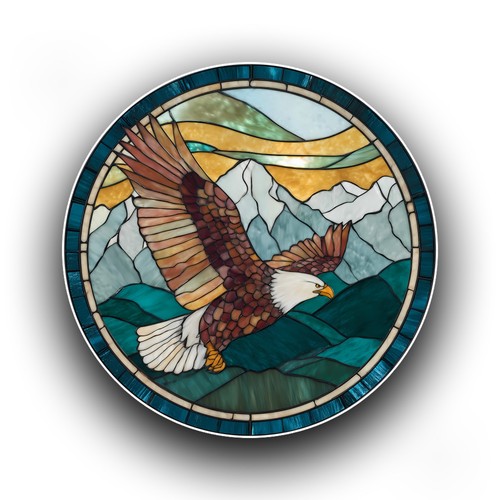 Bald eagle bird mountain - bird, scene