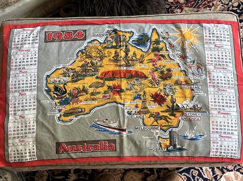 Vintage tea towel australia - tea,