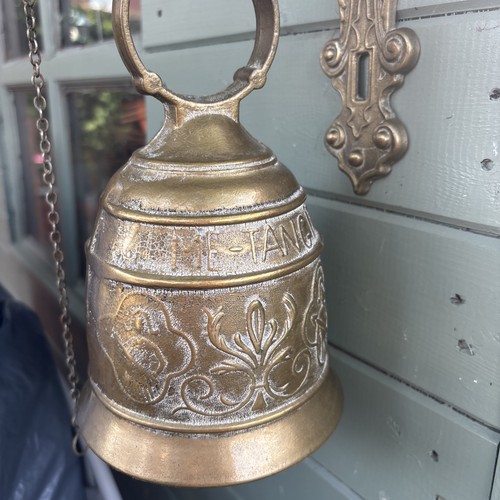 Vintage brass monastery door - monastery,