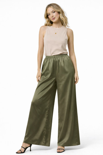 Women satin silk palazzo - silk,