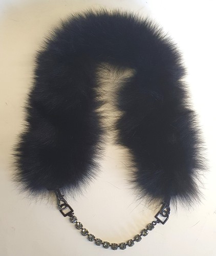 Max mara black fur collar - 's,