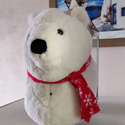 White polar bear - plush, singing