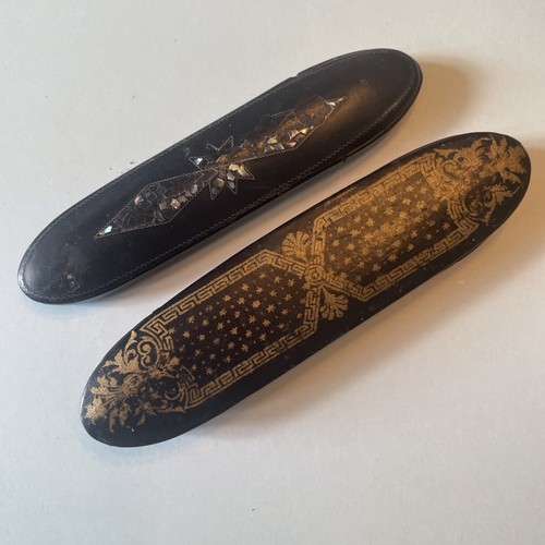 Antique spectacle cases - cases, mother