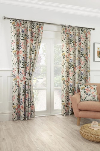 Floral pencil pleat - pencil, curtains