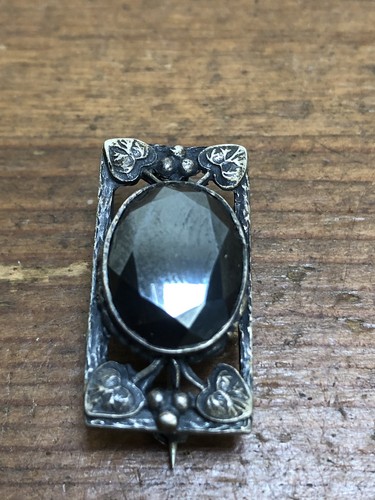 Art nouveau silver - nouveau, brooch