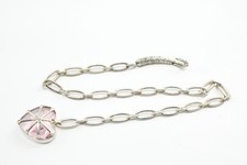 Daniel Swarovski Sterling Silver Necklace Heart Stone Set Faceted (52g)