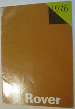 1976 ROVER BROCHURE 16 PAGE.   2200SC, 2200TC, 3500, RANGE ROVER