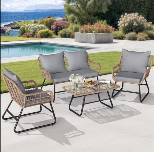 4pcs sofa set garden - 4pcs,