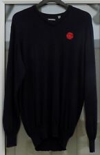 Ltd Use/Unmarked Mens ASHWORTH Red Rose Merino V Neck Golf Sweater Navy L42" P-P