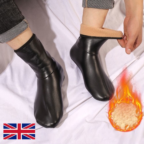 Thermal leather socks warm - leather,