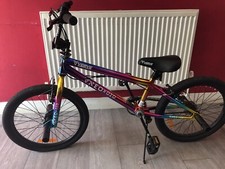 Junior Unisex BMX Bike Chrome & Stunt Bicycle + Pegs / 20” Wheel Tail whip 