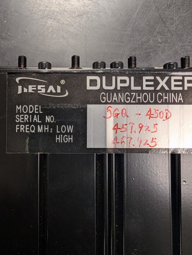 50w uhf cavity duplexer - uhf, 6