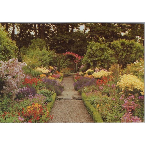 Postcard victorian garden - of,
