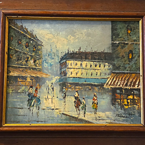 Burnett framed signed - burnett,