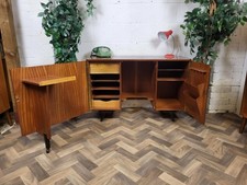 Vintage Mid-Century Magic Box Fold Away Teak Desk Home Office Retro Scandi MCM