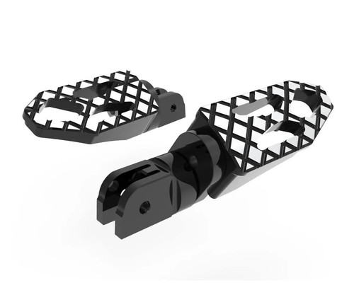Adj pilot footpegs kit blk - footpegs,