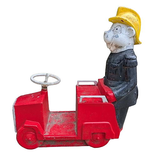 Vintage fireman engine ride - engine, on
