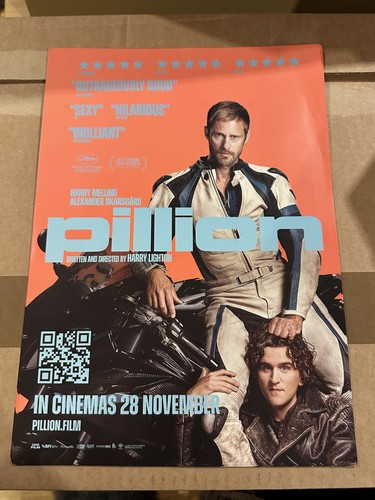 Pillion movie film poster - movie, a4