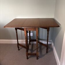 ANTIQUE WOODEN GATE LEG DROP LEAF  TABLE