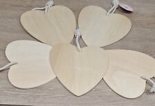 Large Wooden Hearts With Rope