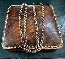 BOXED HEAVY Hallmark UNISEX 9K Gold Belcher Chain Necklace 14.72G, London 1995