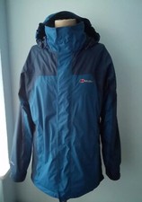 Ladies Berghaus AQ2 Lightweight - Lined - Waterproof Hooded Jacket. UK 12