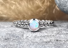Sterling Silver Beaded Opal