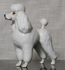 Beswick Large Standing Standard Poodle in White Gloss by Graham Tongue  no. 2339