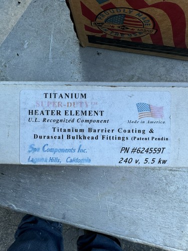 Heater element titanium spa - element,