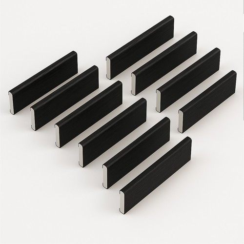 Black upvc window door trim - black,
