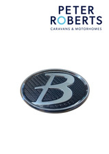 Elddis Black Chrome Oval Badge