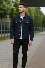 Mens denim jacket - mens, cotton