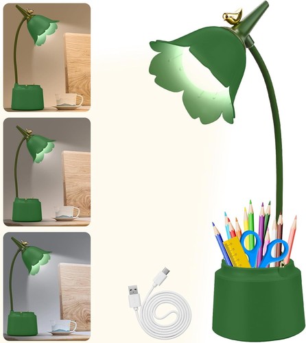 Led flower desk lamp - lamp, cordless