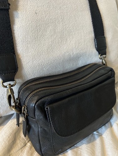 Fat face black leather - fat,
