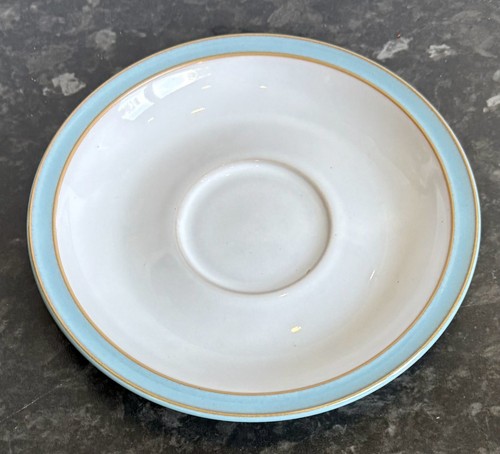Denby blue linen saucer - blue,