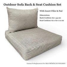 Outdoor Seat Back Cushion Set