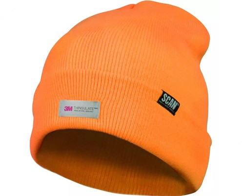 Scan vis orange beanie hat - scan,