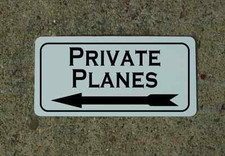 PRIVATE PLANES w LEFT Arrow