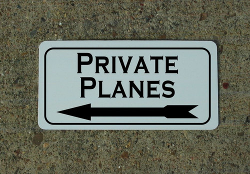 Private planes left arrow - planes, w
