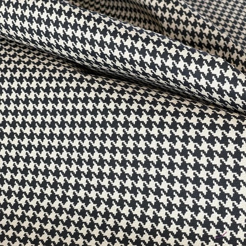 Black beige houndstooth - black, &