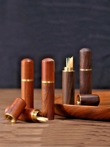 Wooden toothpick holder - toothpick,