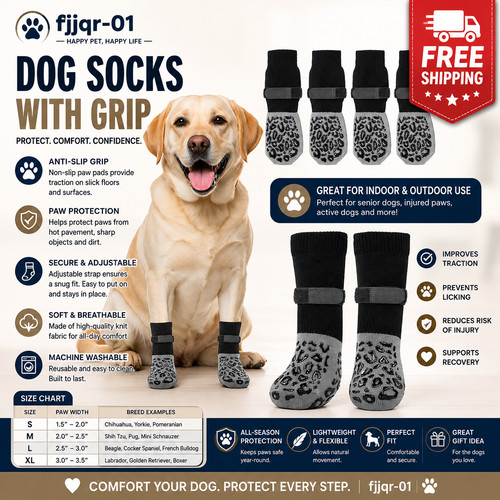 Pack anti slip - 4-pack, socks