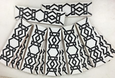 17x B&Q Geometric Black and White Narrow Terracotta Tiles 8cm x 30cm