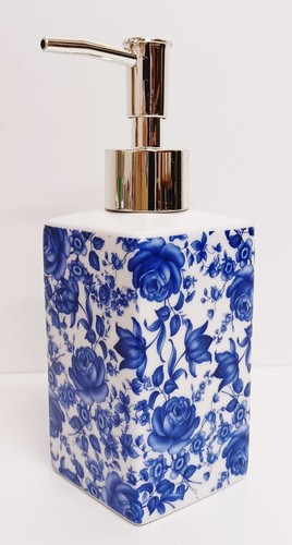 Delft blue soap dispenser - blue,