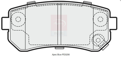 Brake pads rear - brake, fits