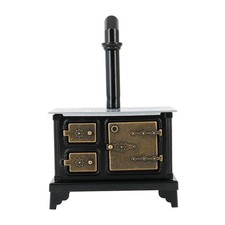 Retro Dolls House Metal Stove