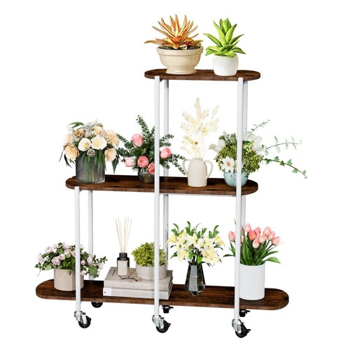 Tall plant stand flower - tall, pots